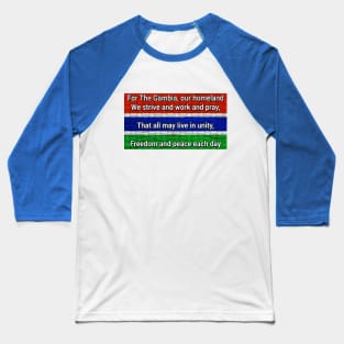 Gambia Flag  gambian national anthem Baseball T-Shirt